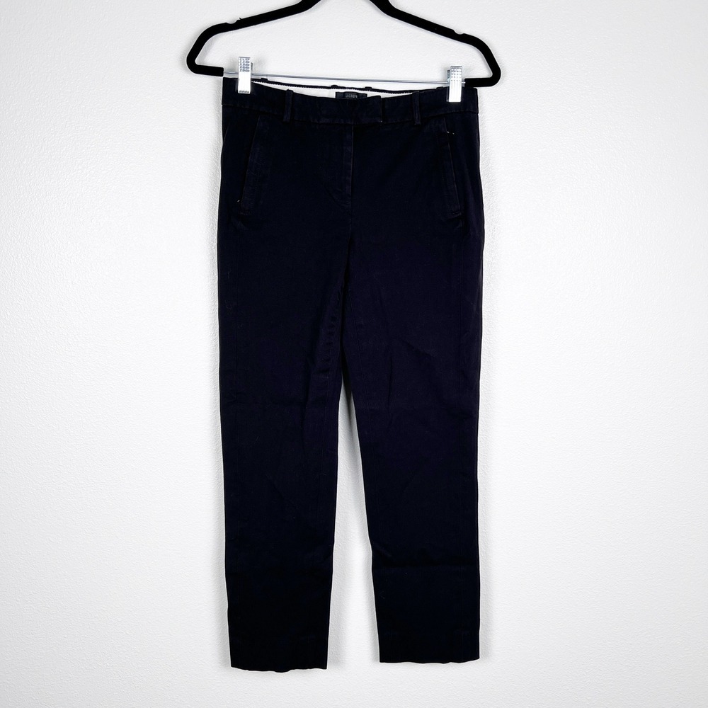 J Crew Women's Maddie Dress Pants Black‎ Sz 2